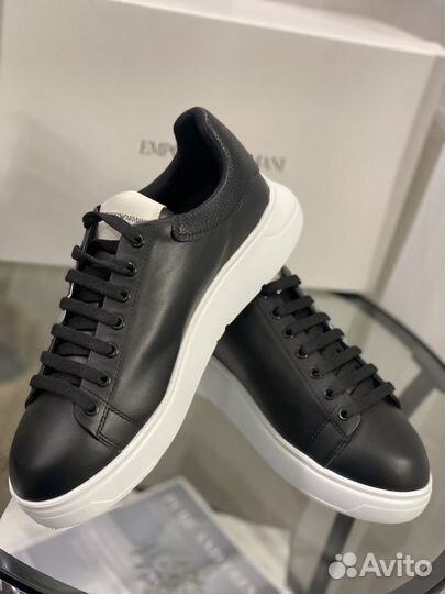 Кожаные Сникеры Emporio Armani раз 43,44