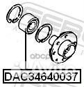 Подшипник ступичный передний 34X64X37 DAC346400