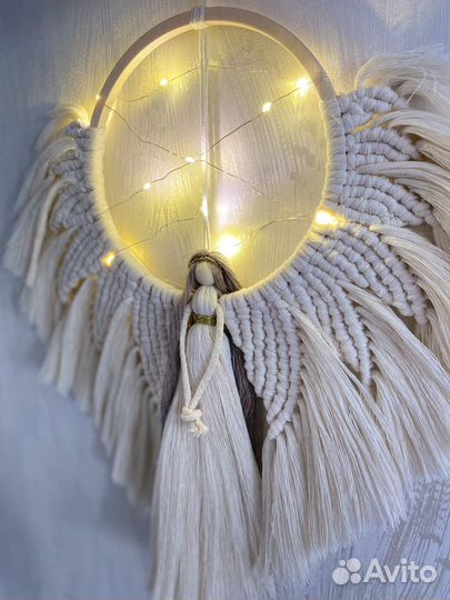 Ручная работа макраме ангел