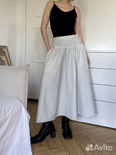 Винтажная юбка с кокеткой