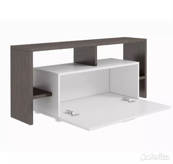 Тумба под телевизор Бенратти/Белый с фотопечатью