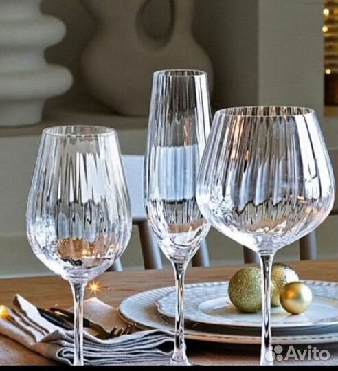 Бoкалы для красного вина набор по 640 мл 2шт Чeхия