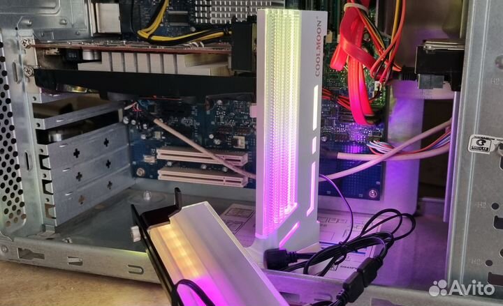 Argb подставка видеокарты вертикальная