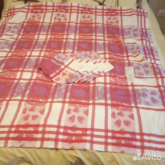 Скатерть льняная новая