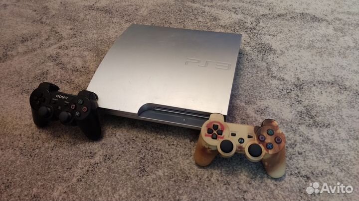 Прошитая PS3 320Gb серебро+40 игр