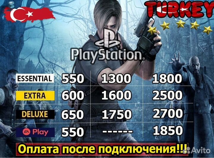 Подписка PS Plus Турция/EA