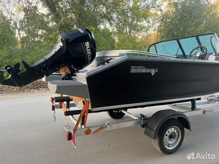 Volzhanka 46 suzuki DF60ATL с прицепом все новое