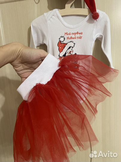 Новогодний костюм для девочки 74