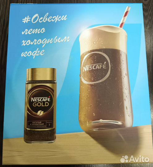 Подарочный набор кофе nescafe и шейкер
