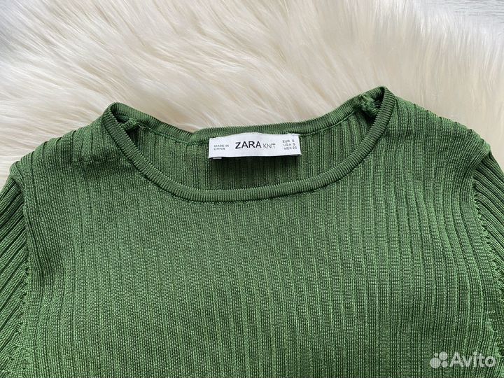 Джемпер укороченный zara 42