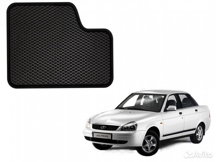 Коврики Ева Эва EVA Приора черный