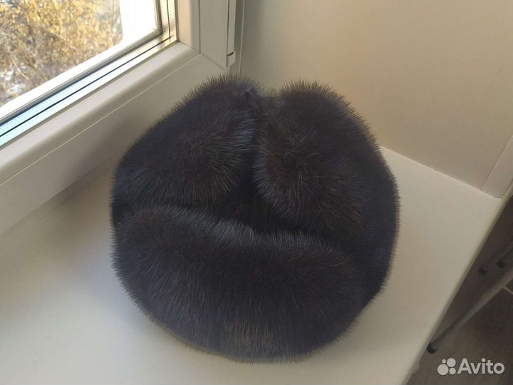Норковая шапка мужская