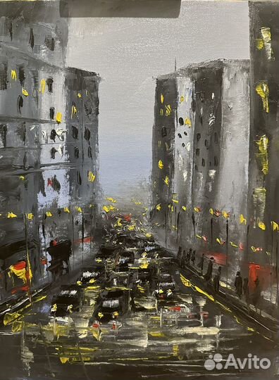 Картина маслом. Холст на картоне 30/40