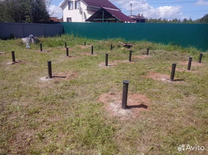 Винтовые сваи + монтаж