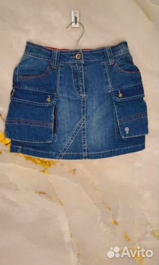 Юбка джинсовая мини