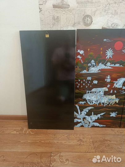 Антикварное панно/полиптих