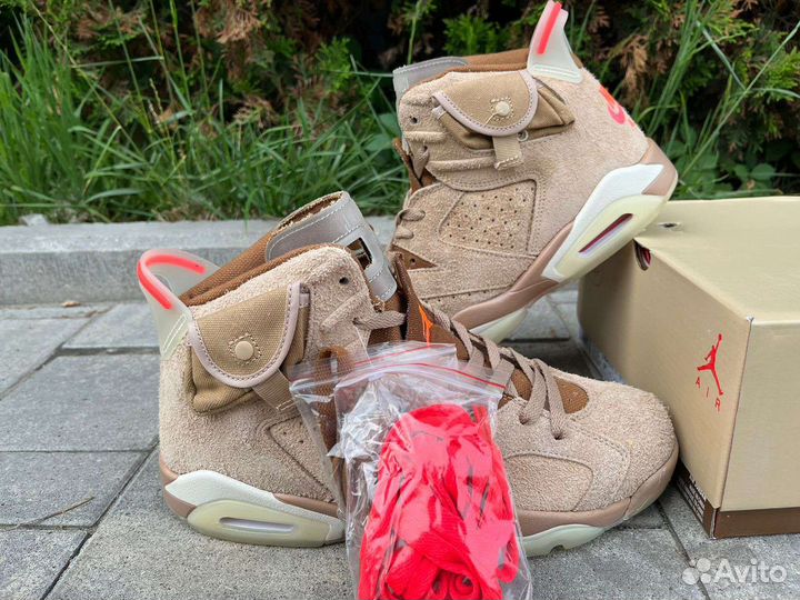 Кроссовки Nike Air Jordan 6 travis scott luxe