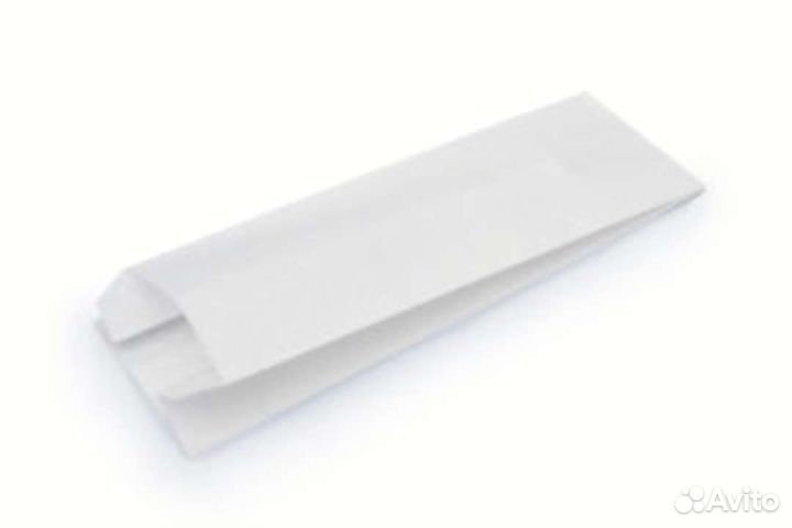 Пакет бумажный 90*40*205мм белый(2000шт)