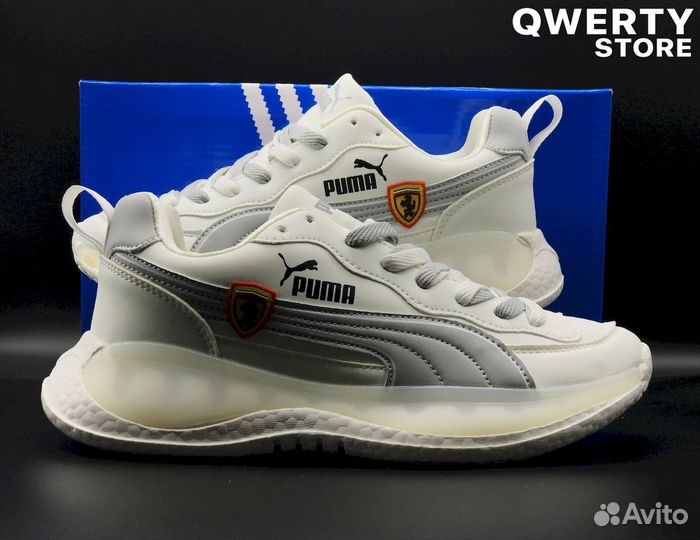 Новые белые мужские кроссовки Puma, размеры 41-45