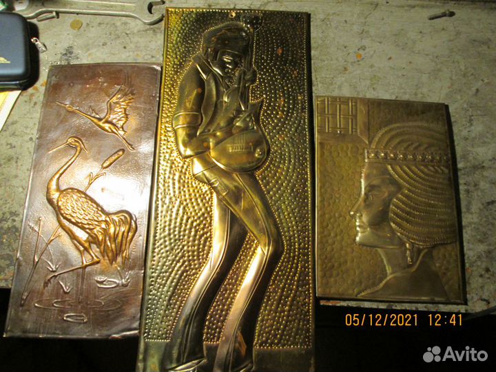 Панно из металла-чеканка