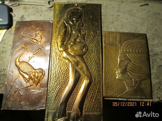 Панно из металла-чеканка