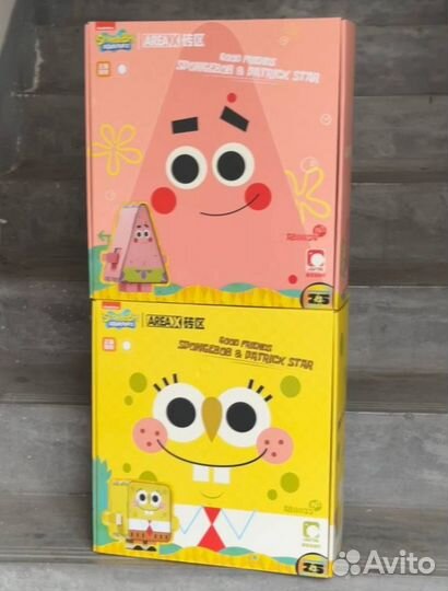 Коллекционный конструктор Area-x Губка Боб/Патрик