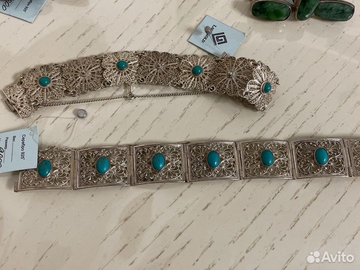 Серебряные украшения с натуральными камнями