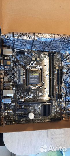 Msi h310m pro vdh+i58400+16g оперативы