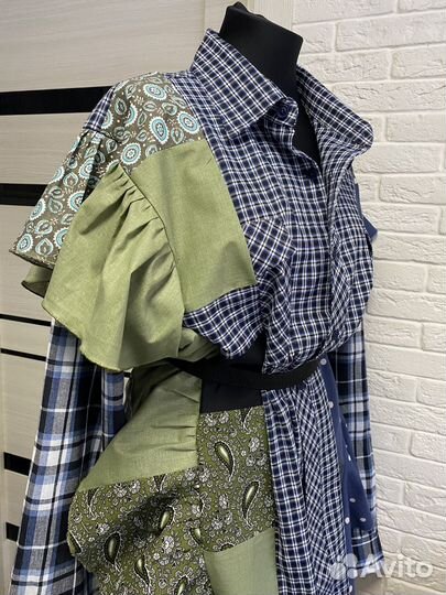 Рубашка с воланами