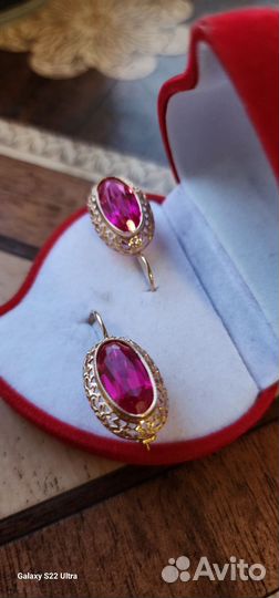 Золотые серьги СССР 583