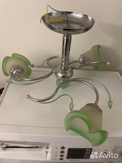 Люстра 3х рожковая бу