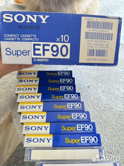 Аудиокассета Sony EF90 оригинал Made in Japan