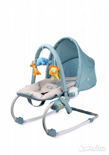 Шезлонг качель детская babyton