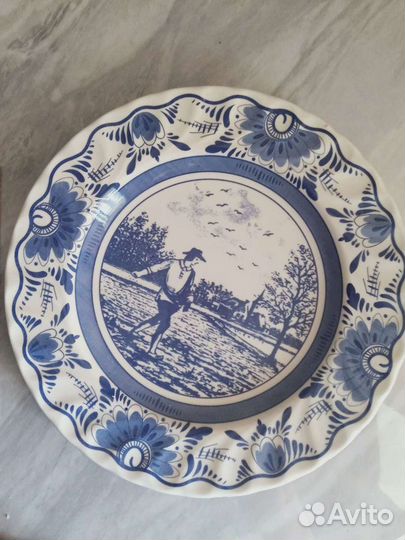 Тарелка декоративная, блюдо овальное