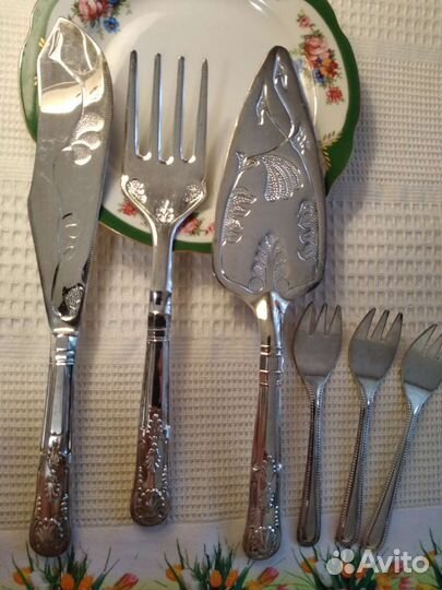 Набор столовых приборов мельхиор Англия