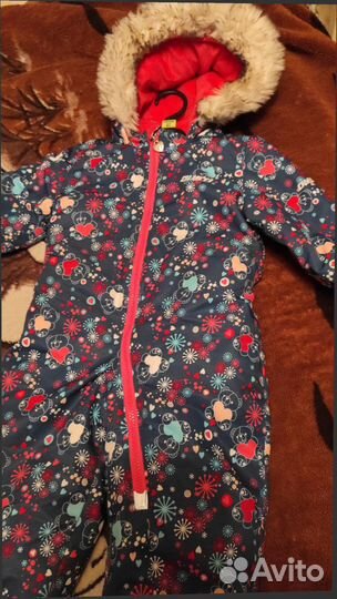 Зимний комбезик на девочку на полтора года