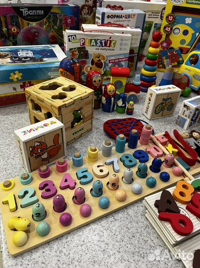 Деревянные развивающие игрушки