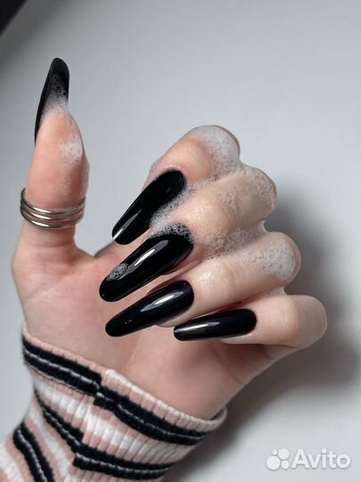 Маникюр гель лак наращивание ногтей