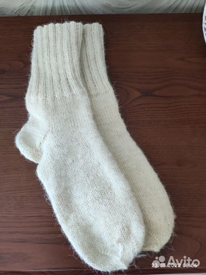 Носки шерстяные ручной работы