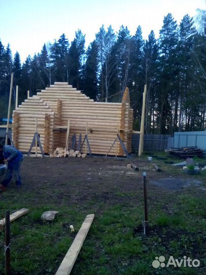 Срубы домов, бань, беседок