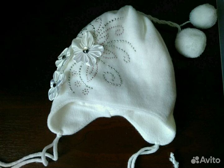 Тёплая шапка для девочки