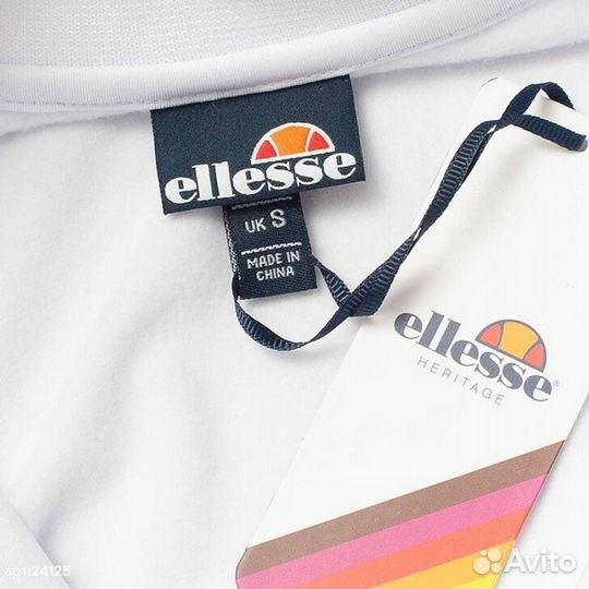 Олимпийка ellesse белая на молнии утепленная 52(L/XL)