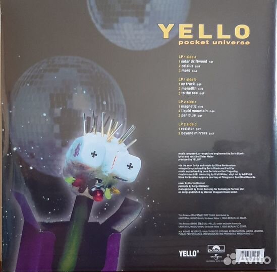 Yello pocket universe 1996/2021 2LP EU S/S