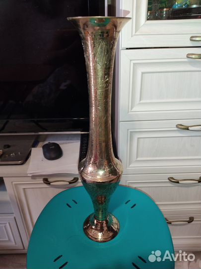 Индийская латунная ваза