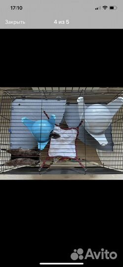 Клетка Маргаритка для грызунов с полеами ferplast