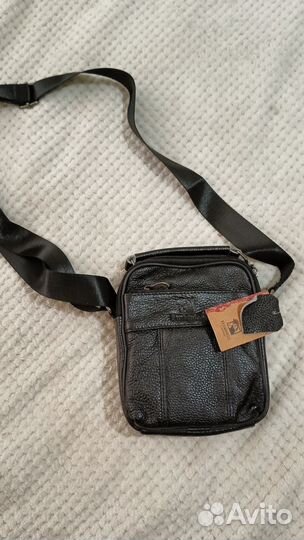 Мужская кожаная сумка новая