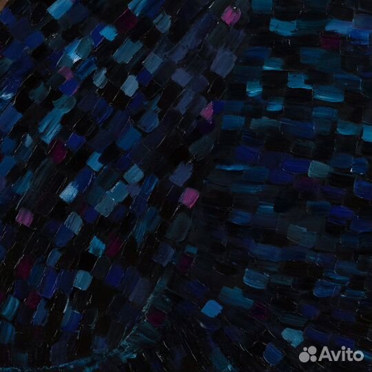 Картина на холсте, смешанная техника 80 х 80 см