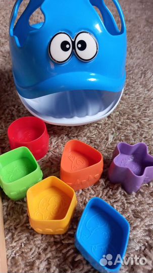 Сортер кит и деревянные овощи