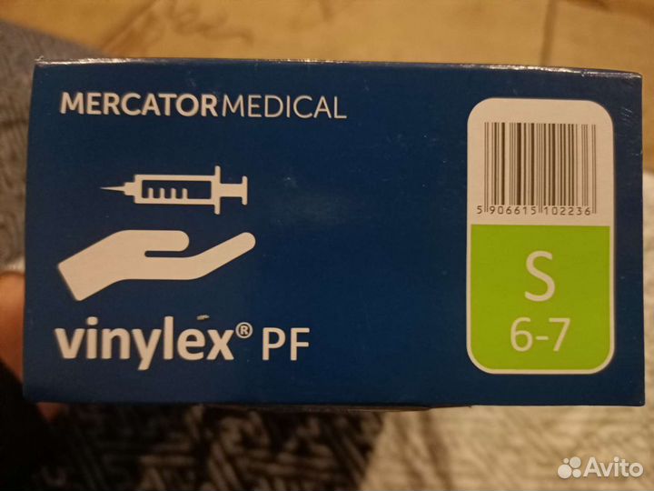 Виниловые перчатки S,M,L,XL прозрачные,нитриловые