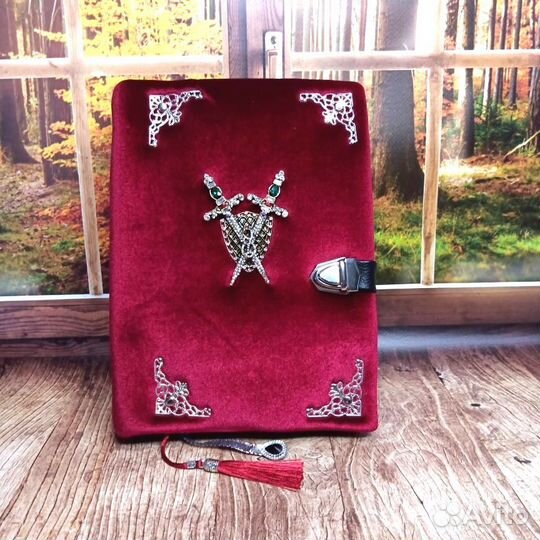 Блокнот бархатный с крафт листами